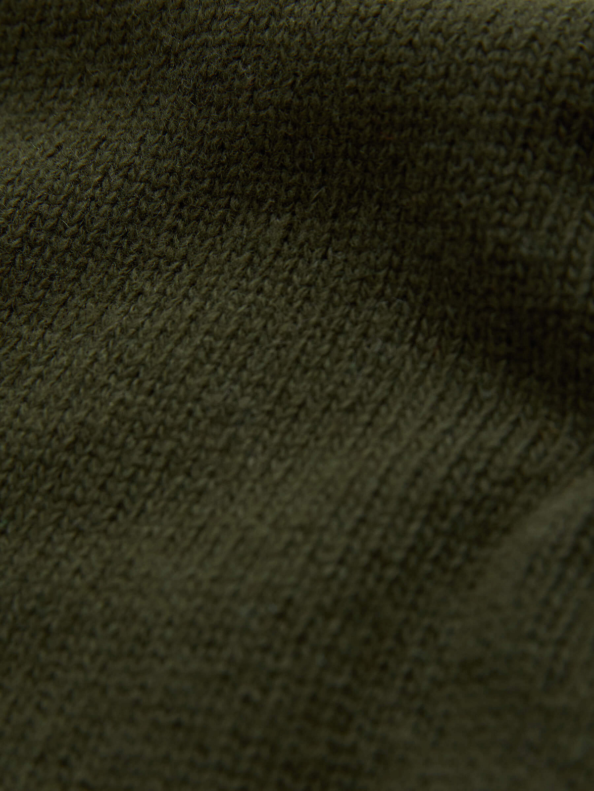 Джемпер свободного кроя с интарсией "А", зелено-молочный