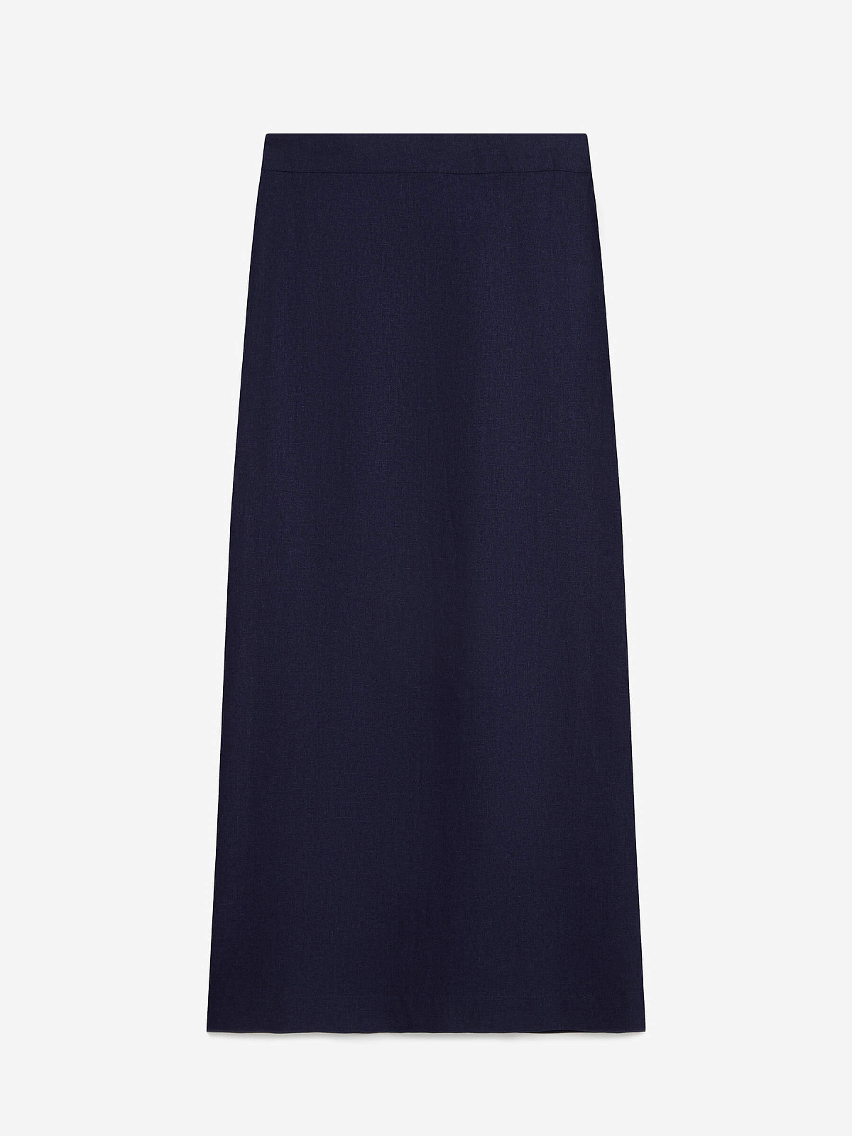 Юбка макси из льна 0189, синий