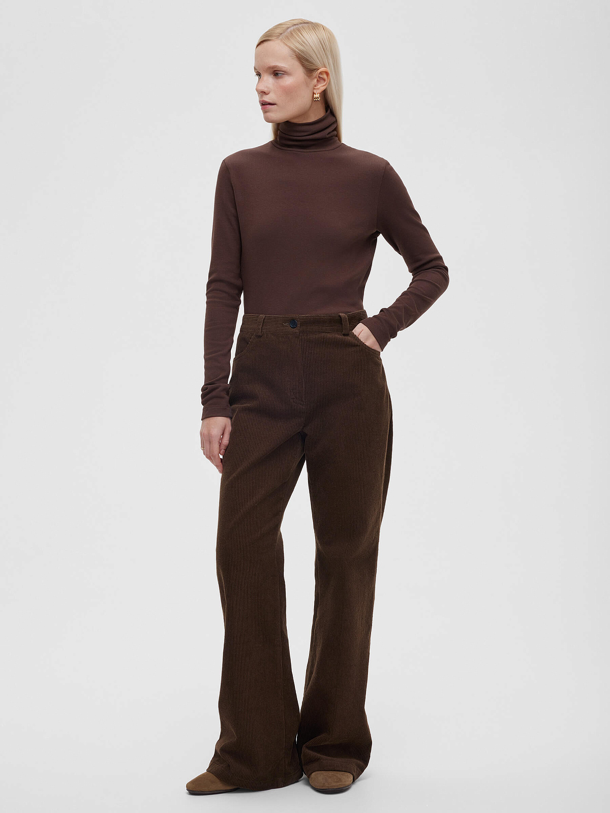 Водолазка 0147, коричневый