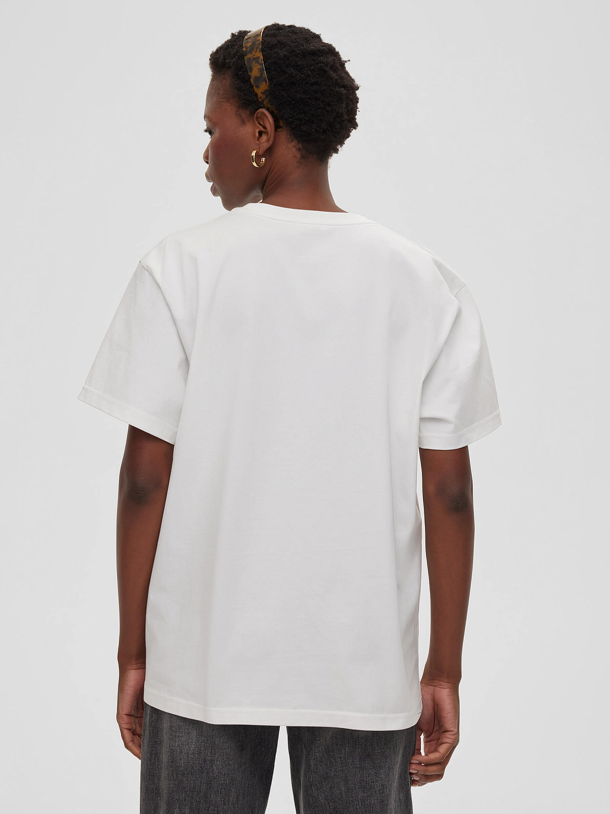 Футболка 0097, молочный