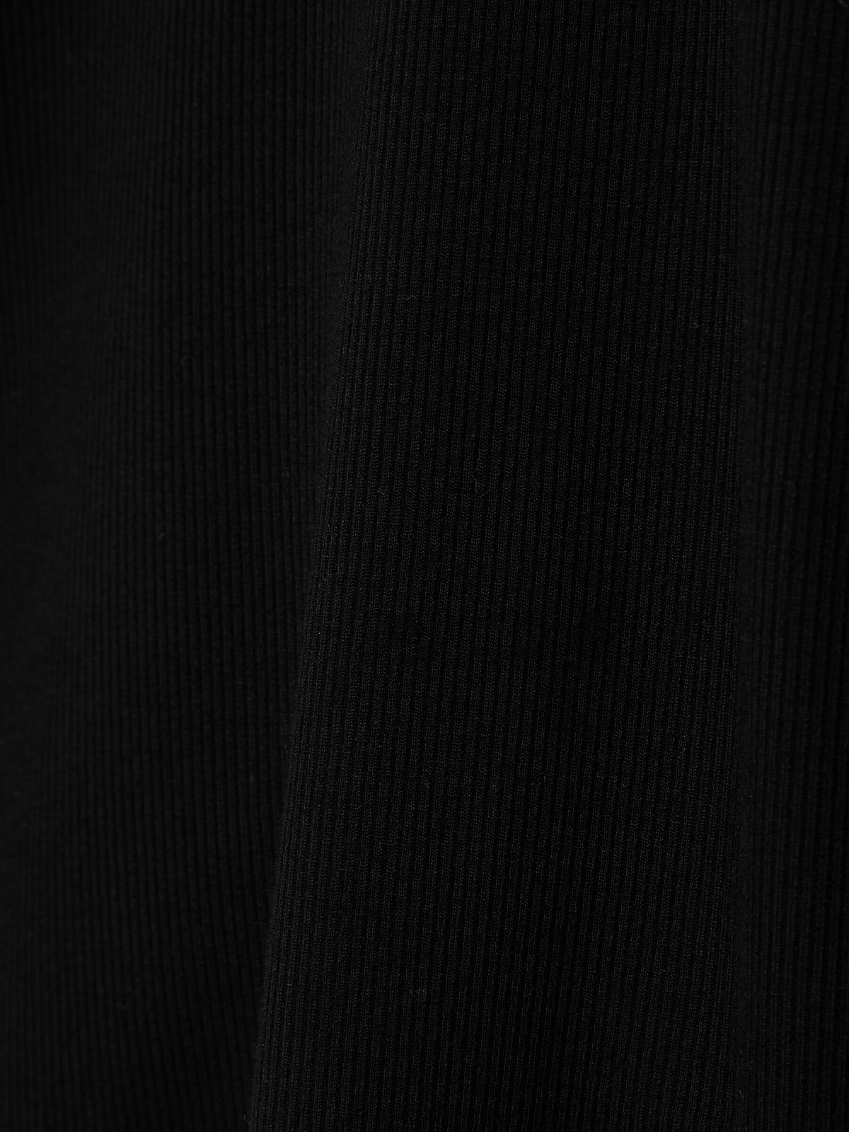 Лонгслив из трикотажа на пуговицах 0155, черный