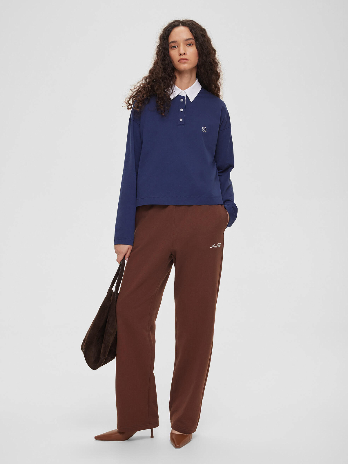 Рубашка регби из трикотажа 0160, темно-синий