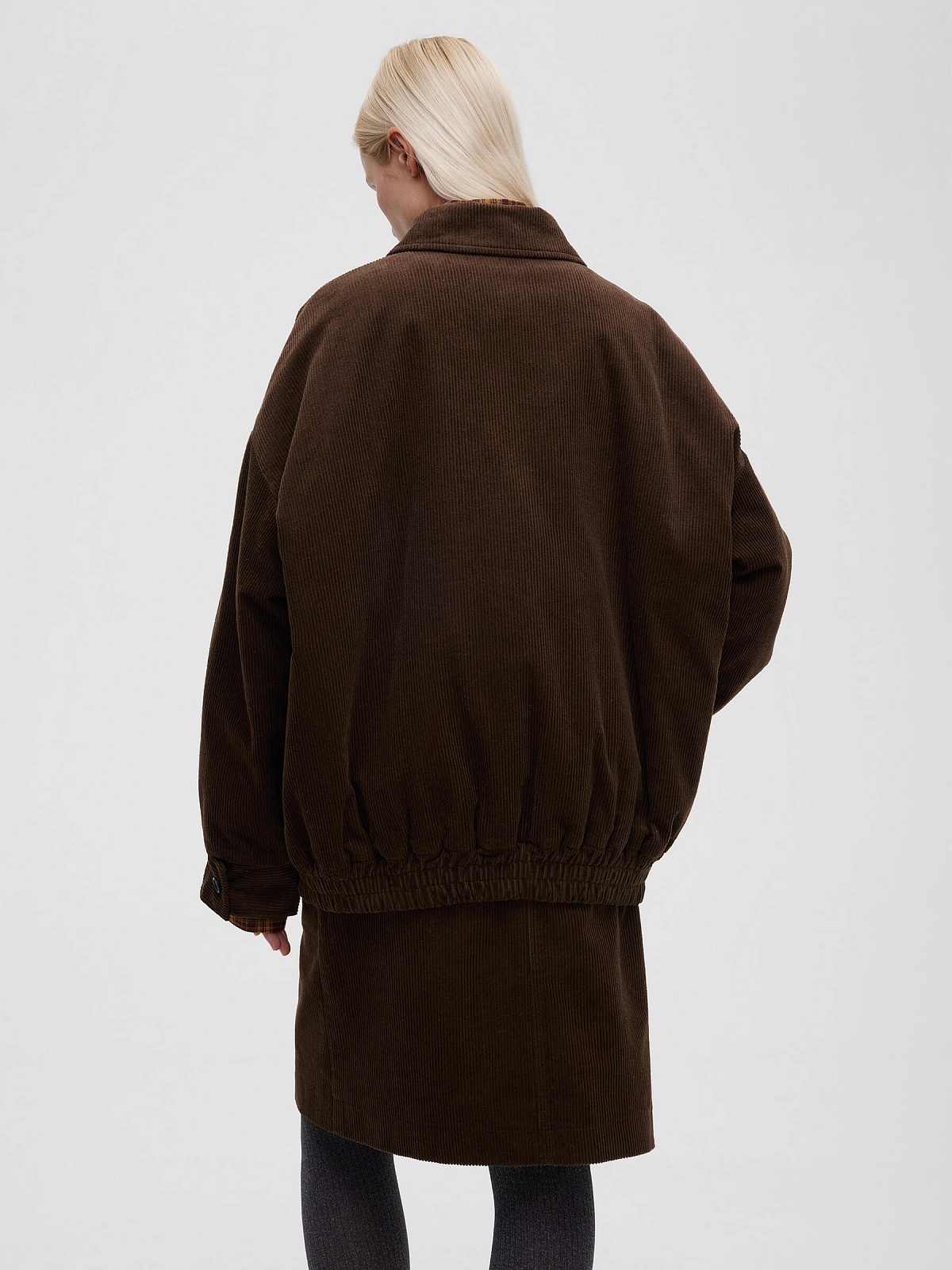 Куртка из вельвета 0161, коричневый