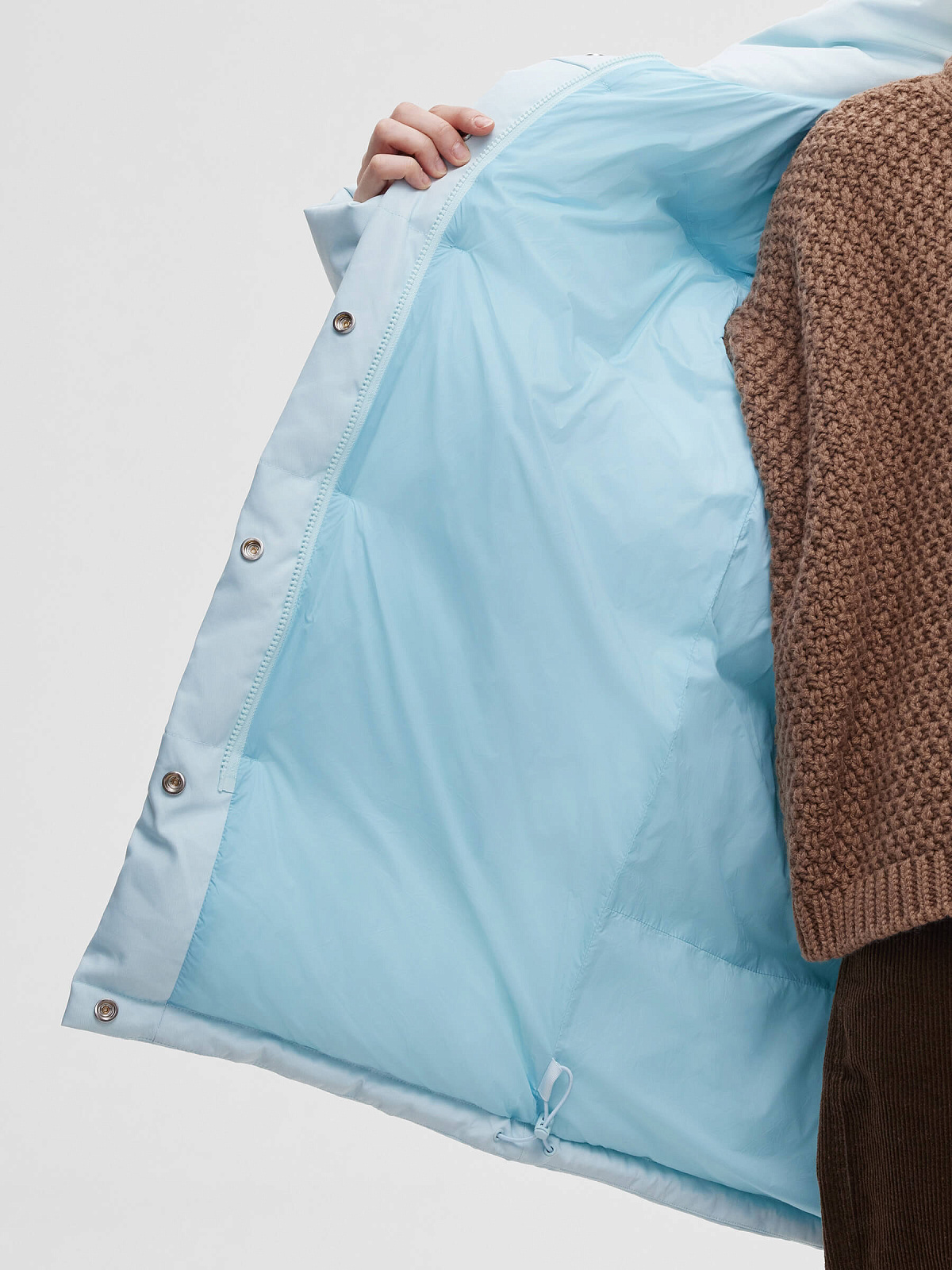 Куртка удлиненная 019, голубой