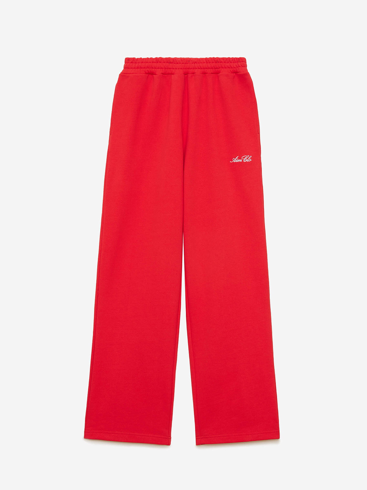 Брюки спортивные прямого кроя 0099, красный