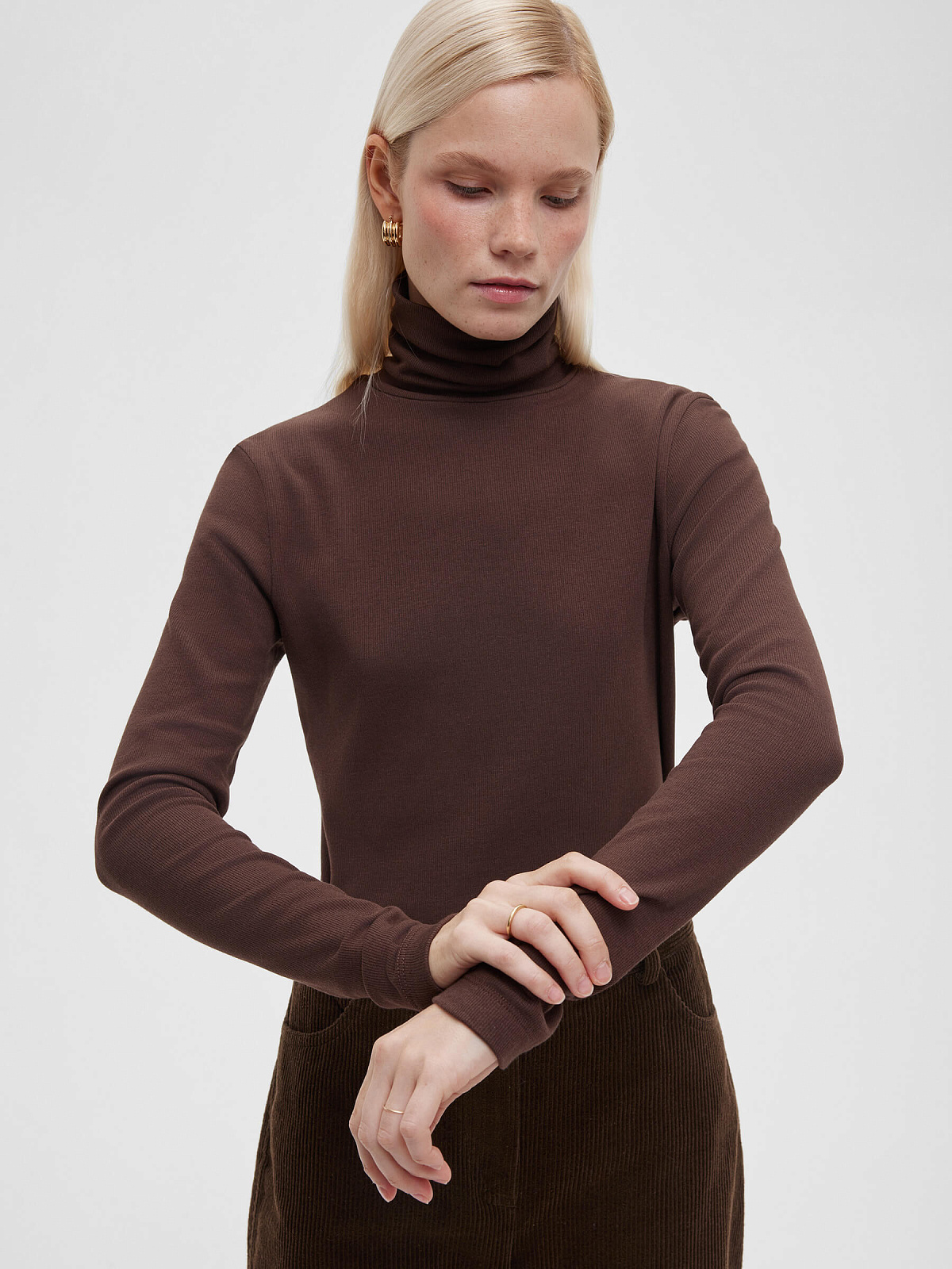 Водолазка 0147, коричневый