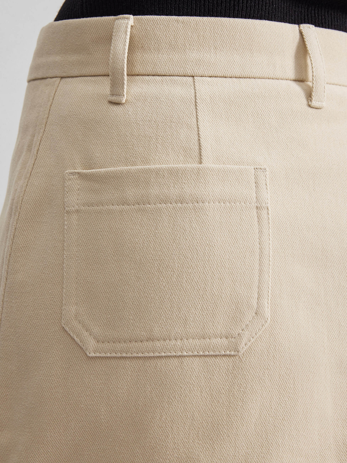 Юбка мини из денима 0218, молочный