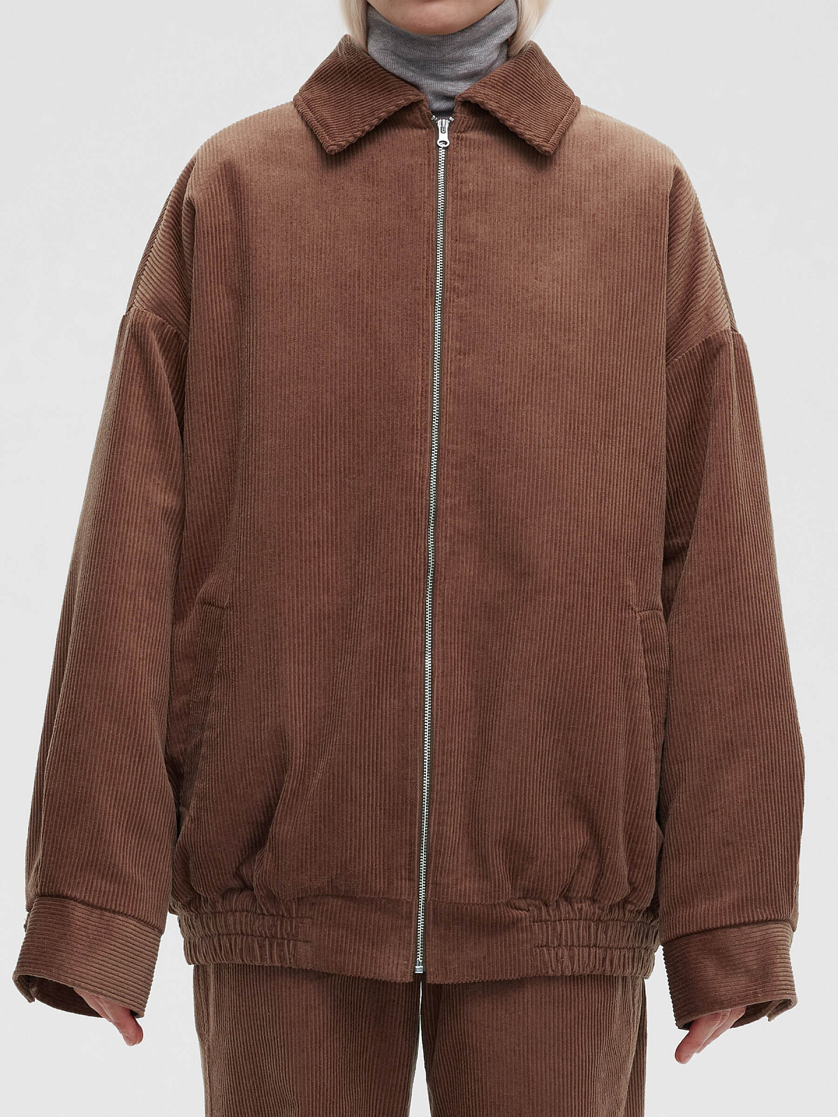 Куртка из вельвета 0161, песочный