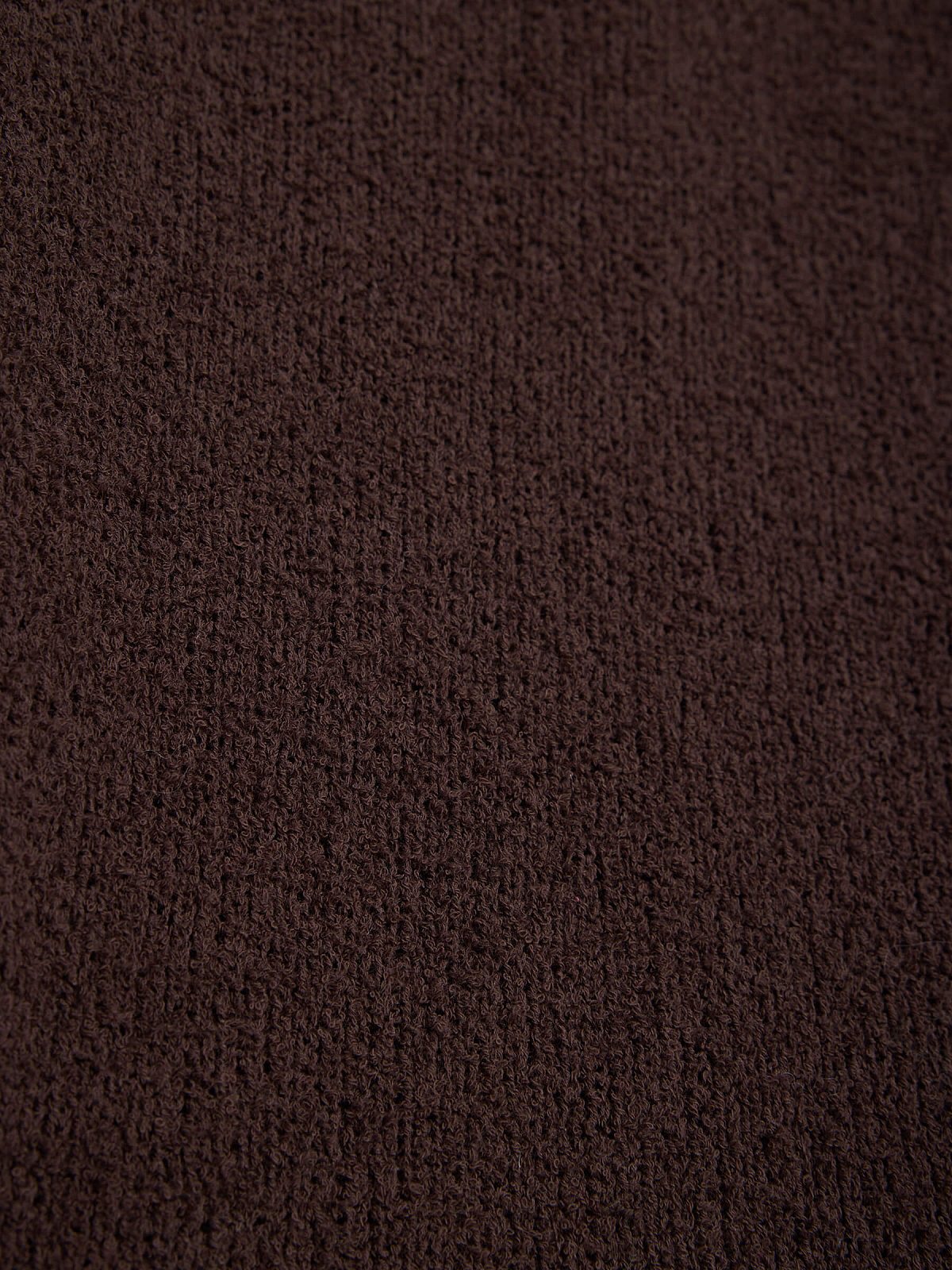 Юбка-мини из хлопка букле, коричневый