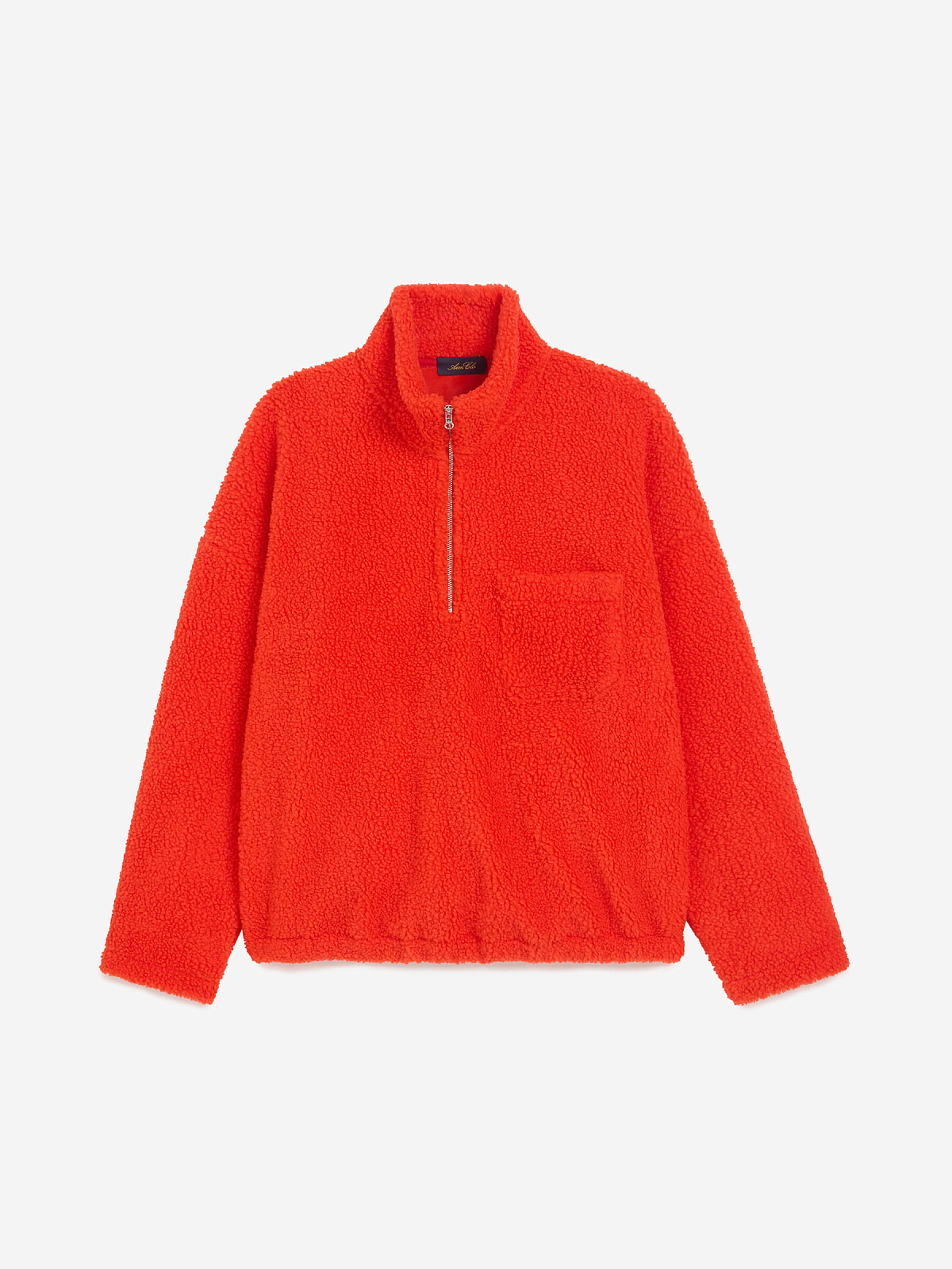 Толстовка флисовая с замком 0210, красный