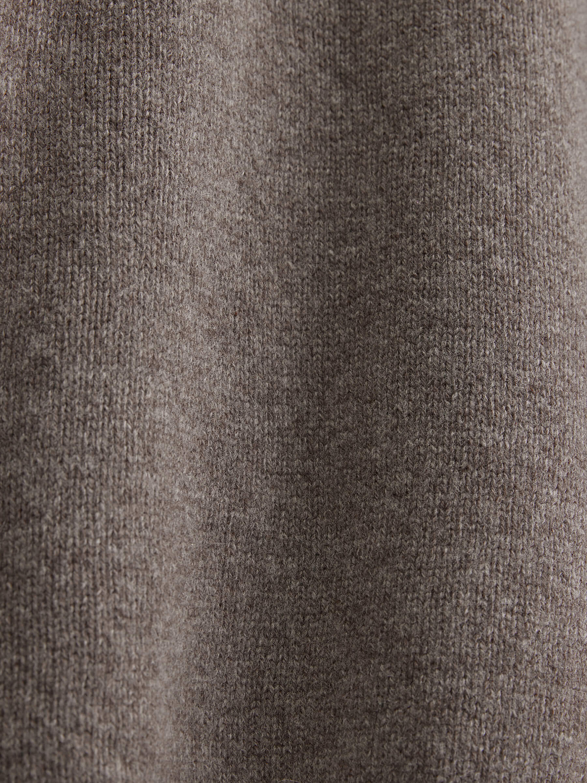 Брюки вязаные джоггеры из 100% мериноса, коричневый меланж