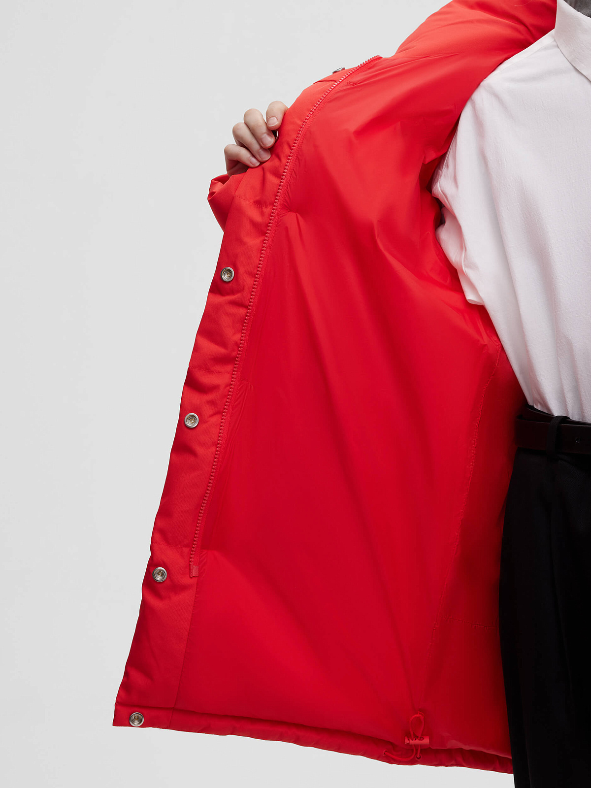 Куртка удлиненная 017, красный