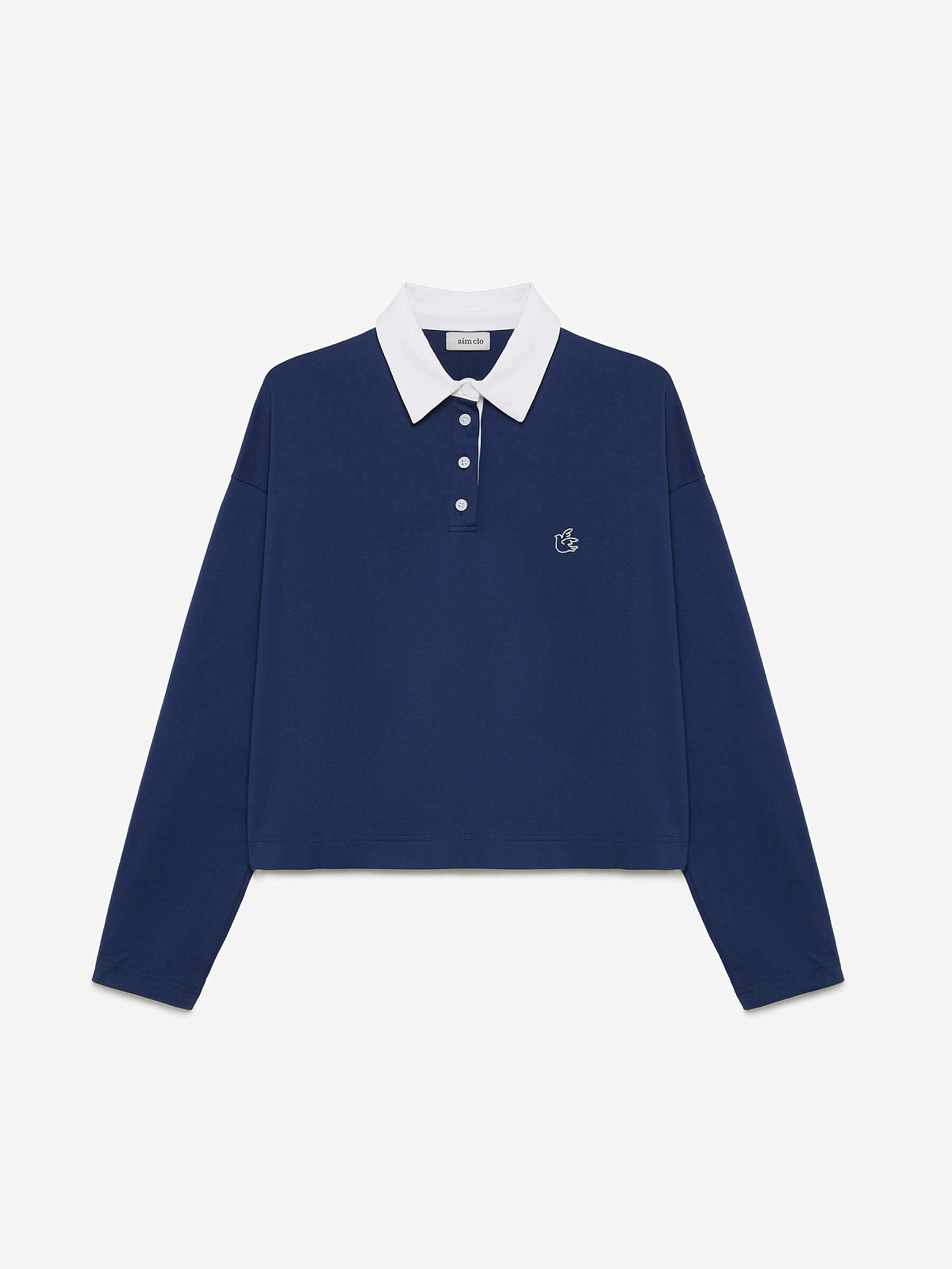 Рубашка регби из трикотажа 0160, темно-синий