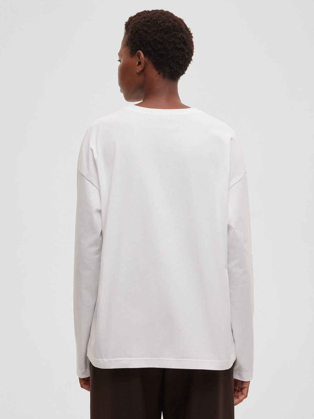 Лонгслив 0173, молочный