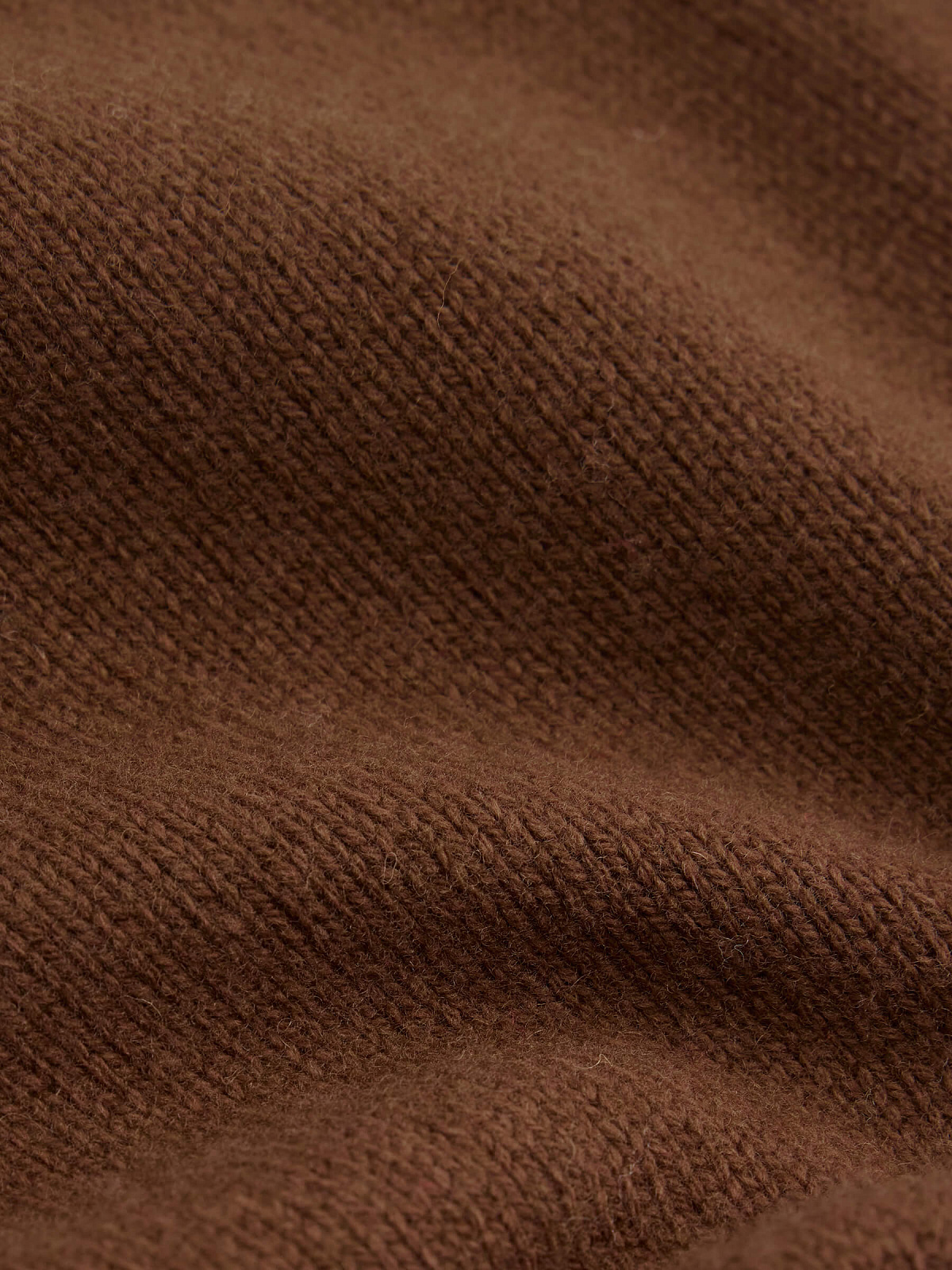 Свитер с интарсией лошадка, коричневый