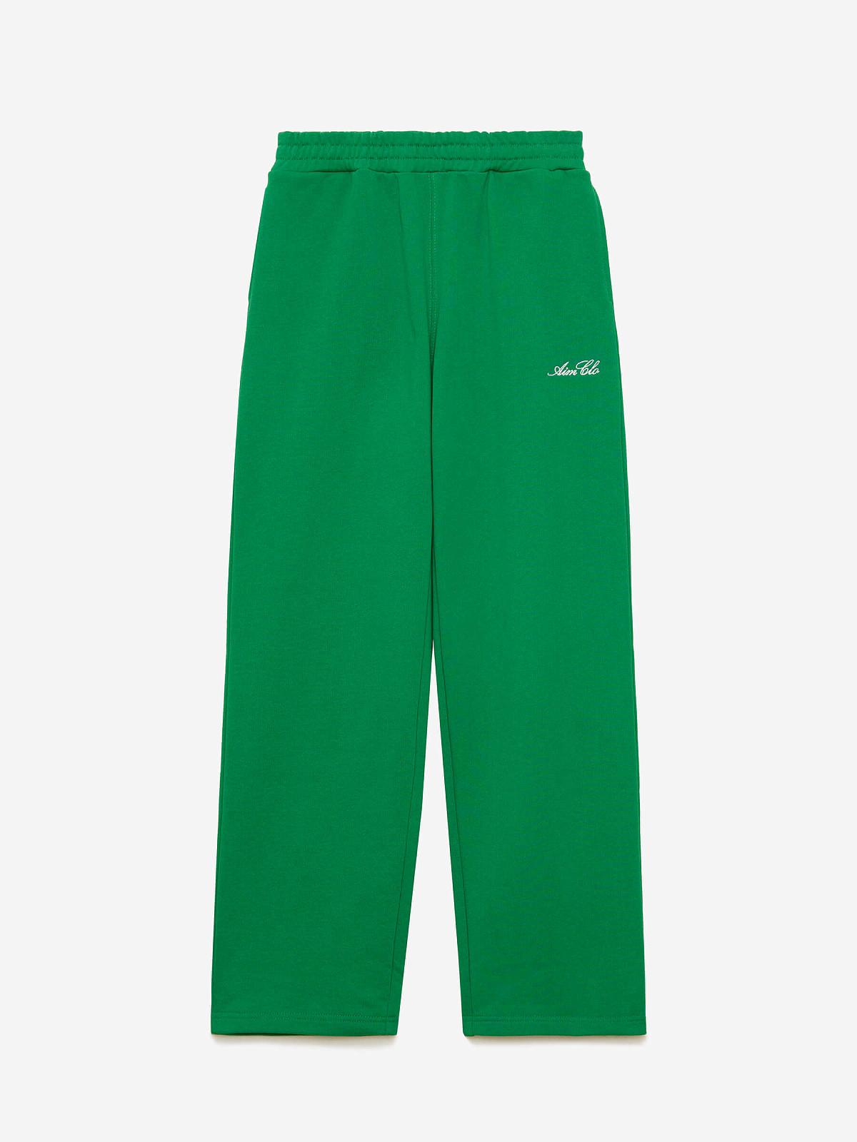 Брюки спортивные прямого кроя 0099, зеленый