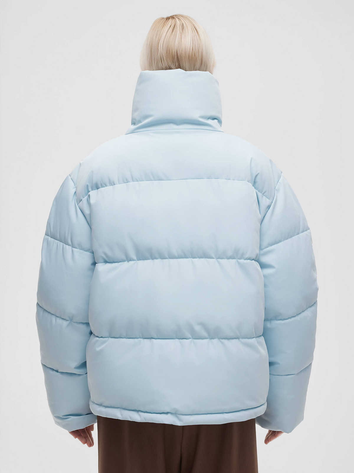 Куртка укороченная 016, голубой