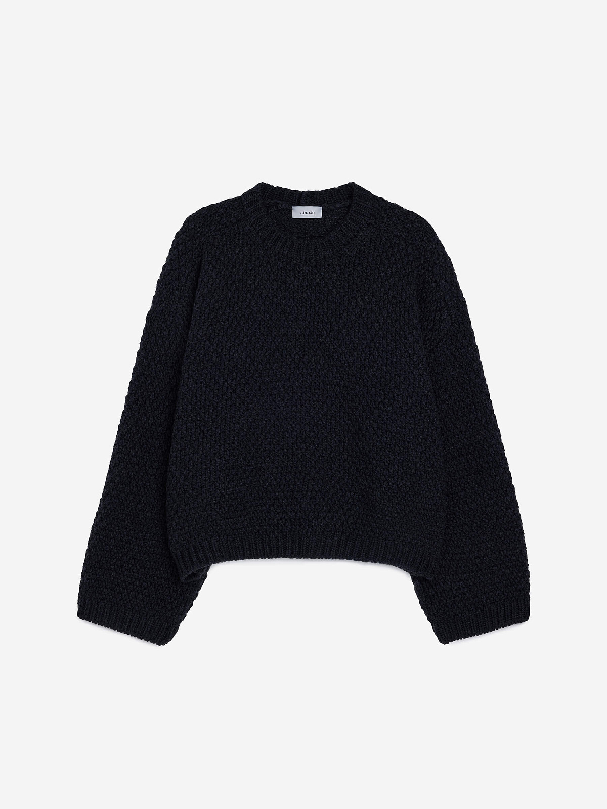 Джемпер фактурной вязки, антрацит