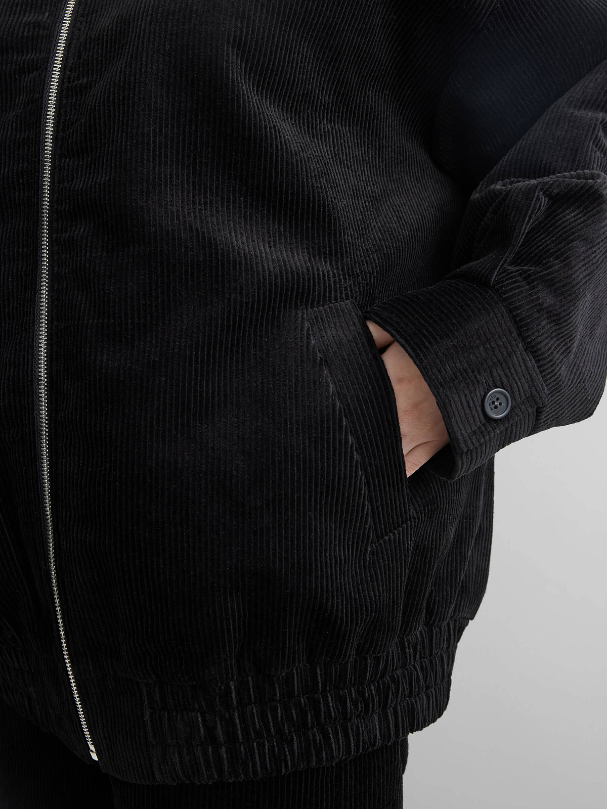 Куртка из вельвета 0161, черный