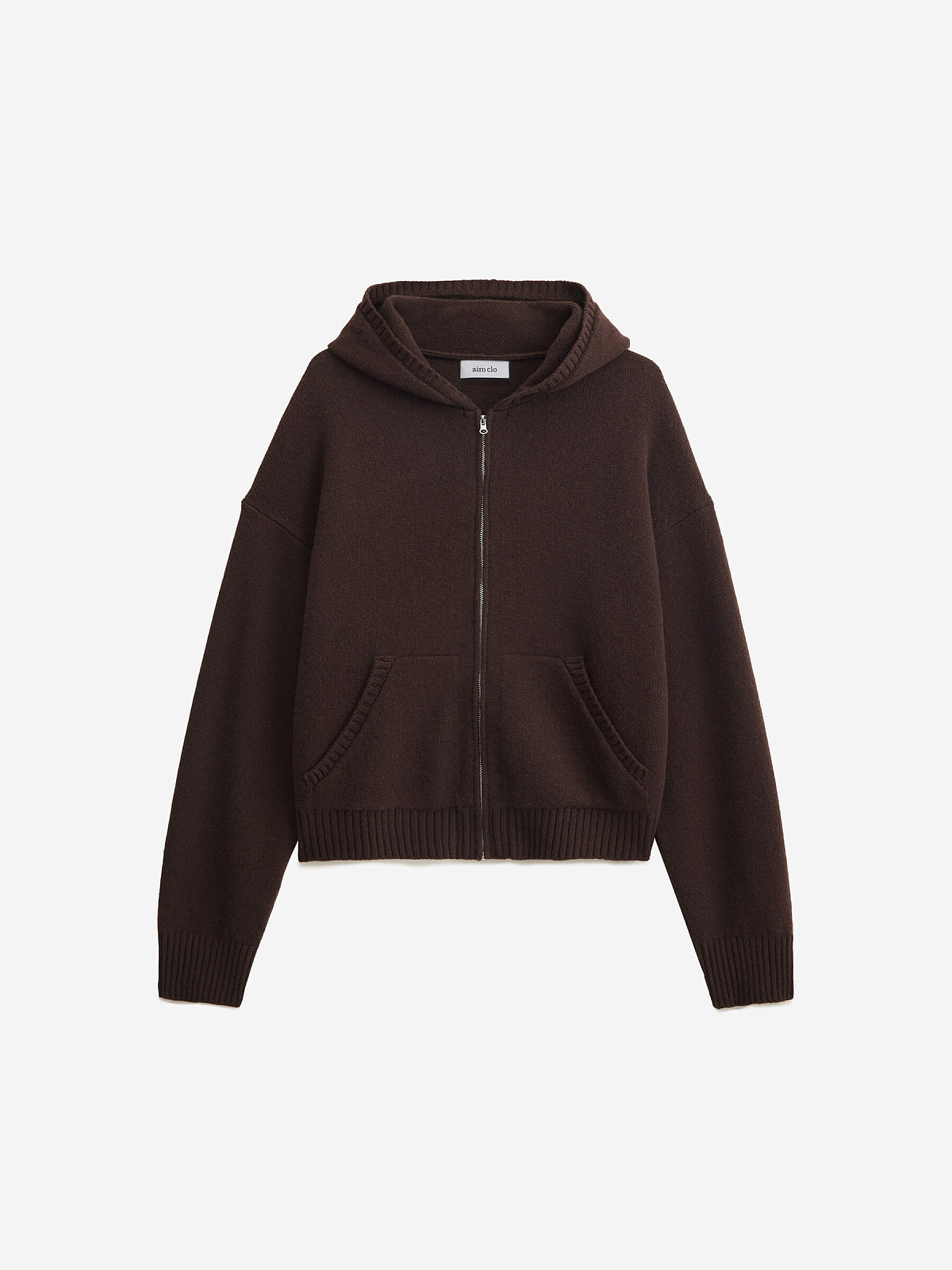 Худи из 100% мериноса, коричневый