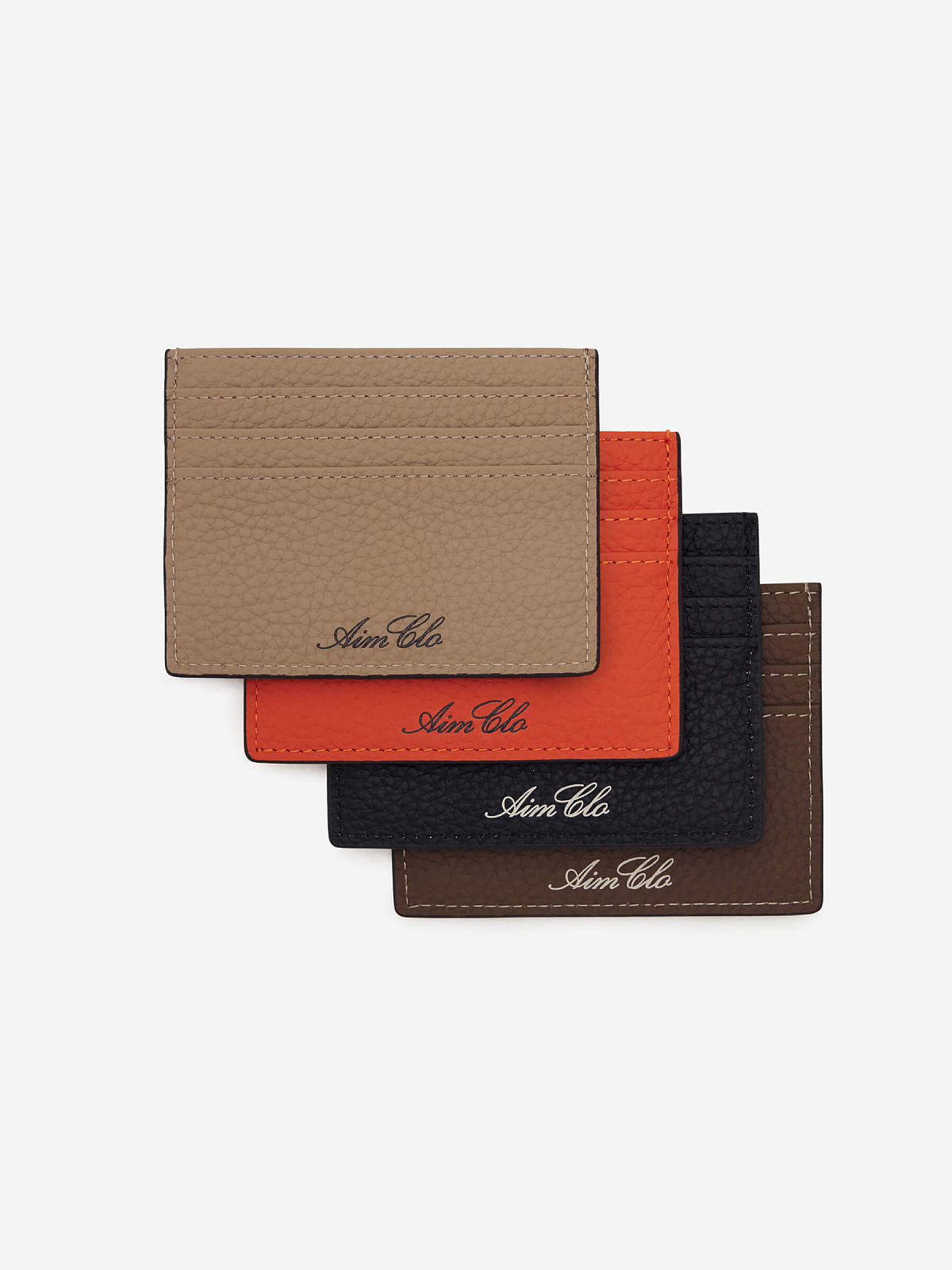 Картхолдер кожаный, коричневый