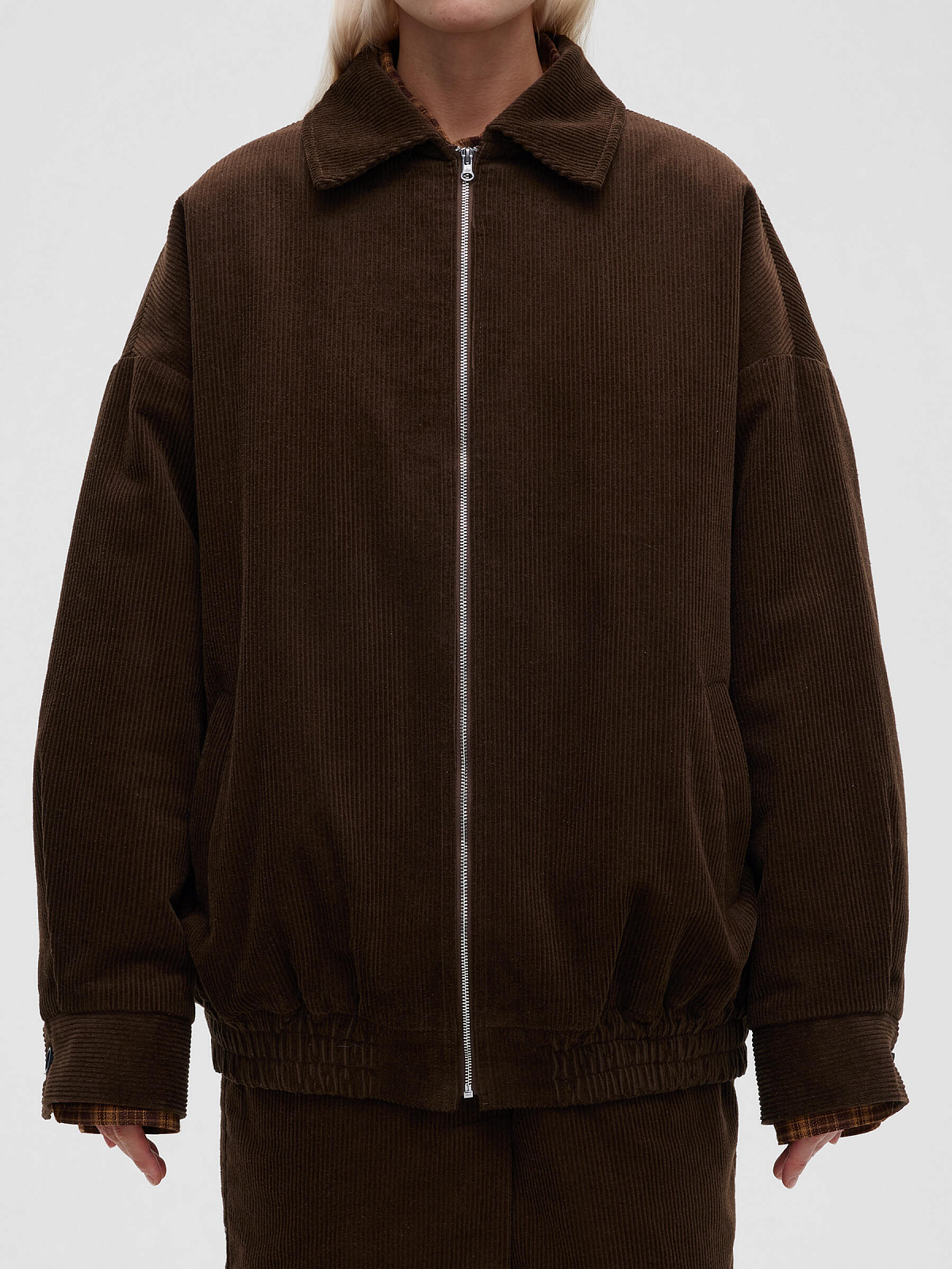 Куртка из вельвета 0161, коричневый