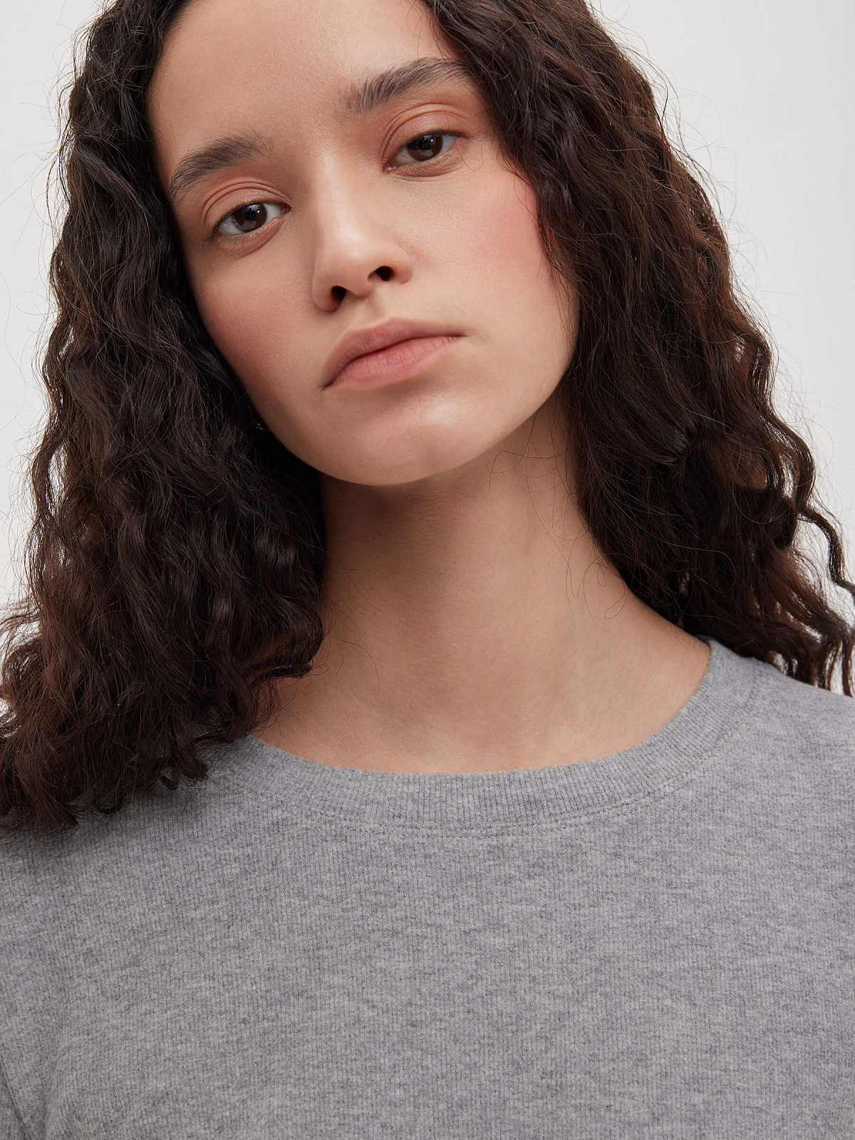 Лонгслив 0148, серый