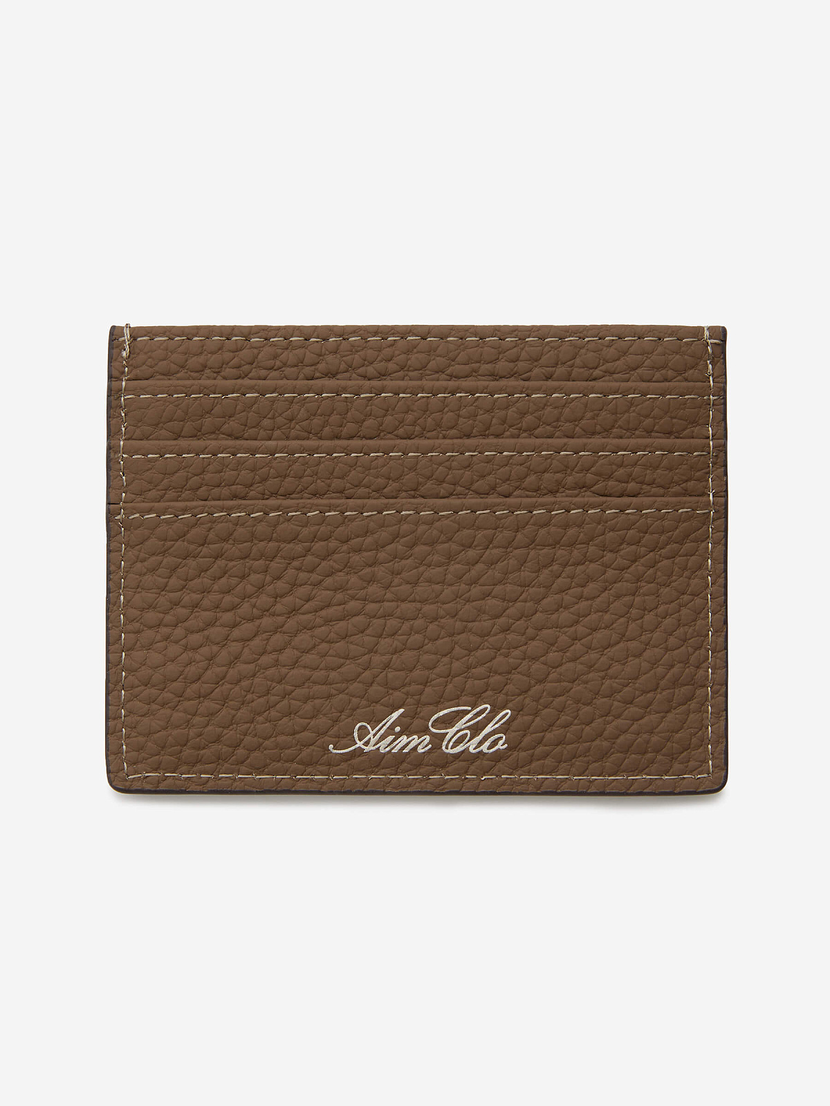 Картхолдер кожаный, коричневый