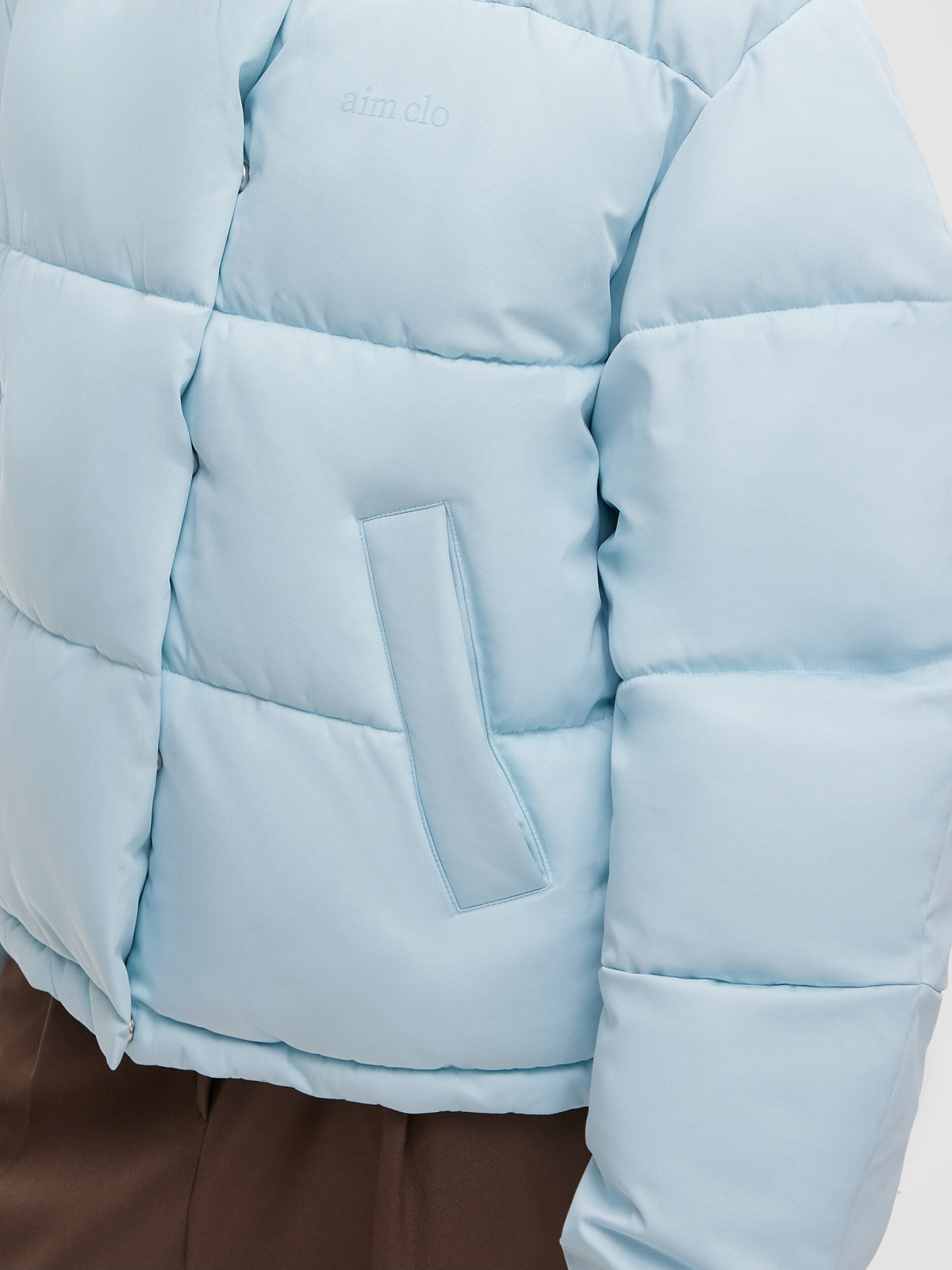 Куртка укороченная 016, голубой