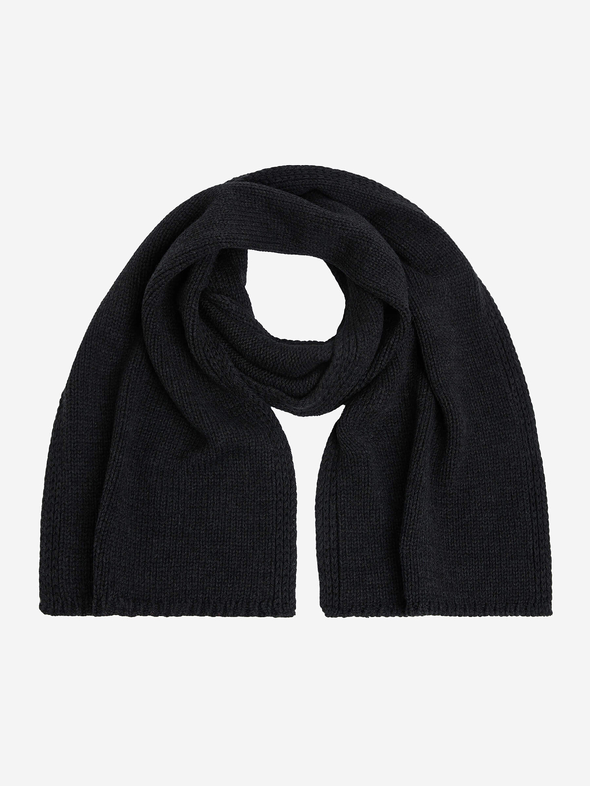 Шарф крупной вязки 3174, антрацит