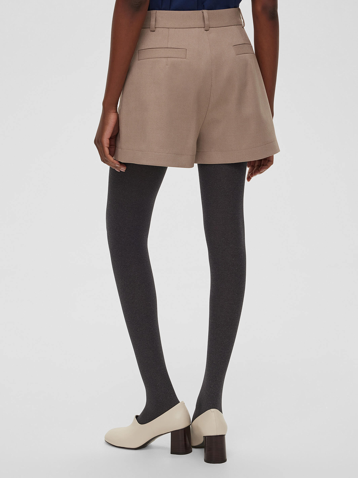 Юбка-шорты 0125, серо-бежевый