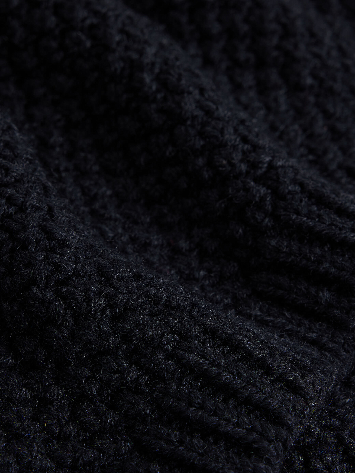 Джемпер фактурной вязки, антрацит