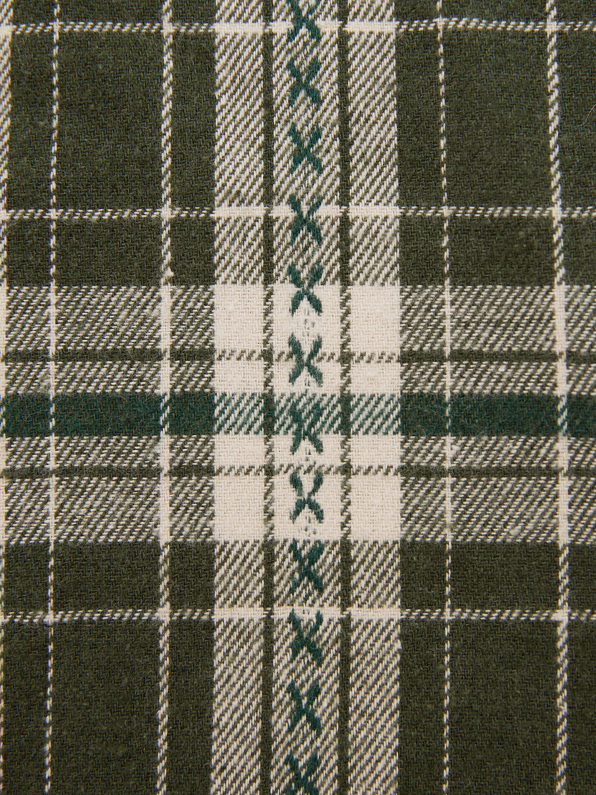 Рубашка фланелевая оверсайз 0121, зеленый