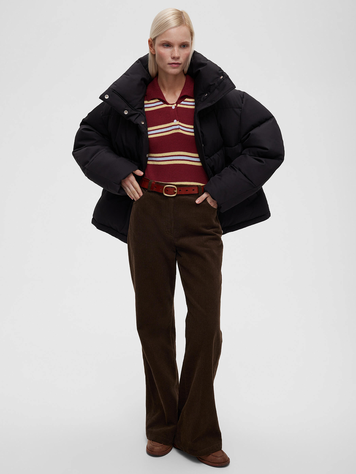 Куртка укороченная 015, черный