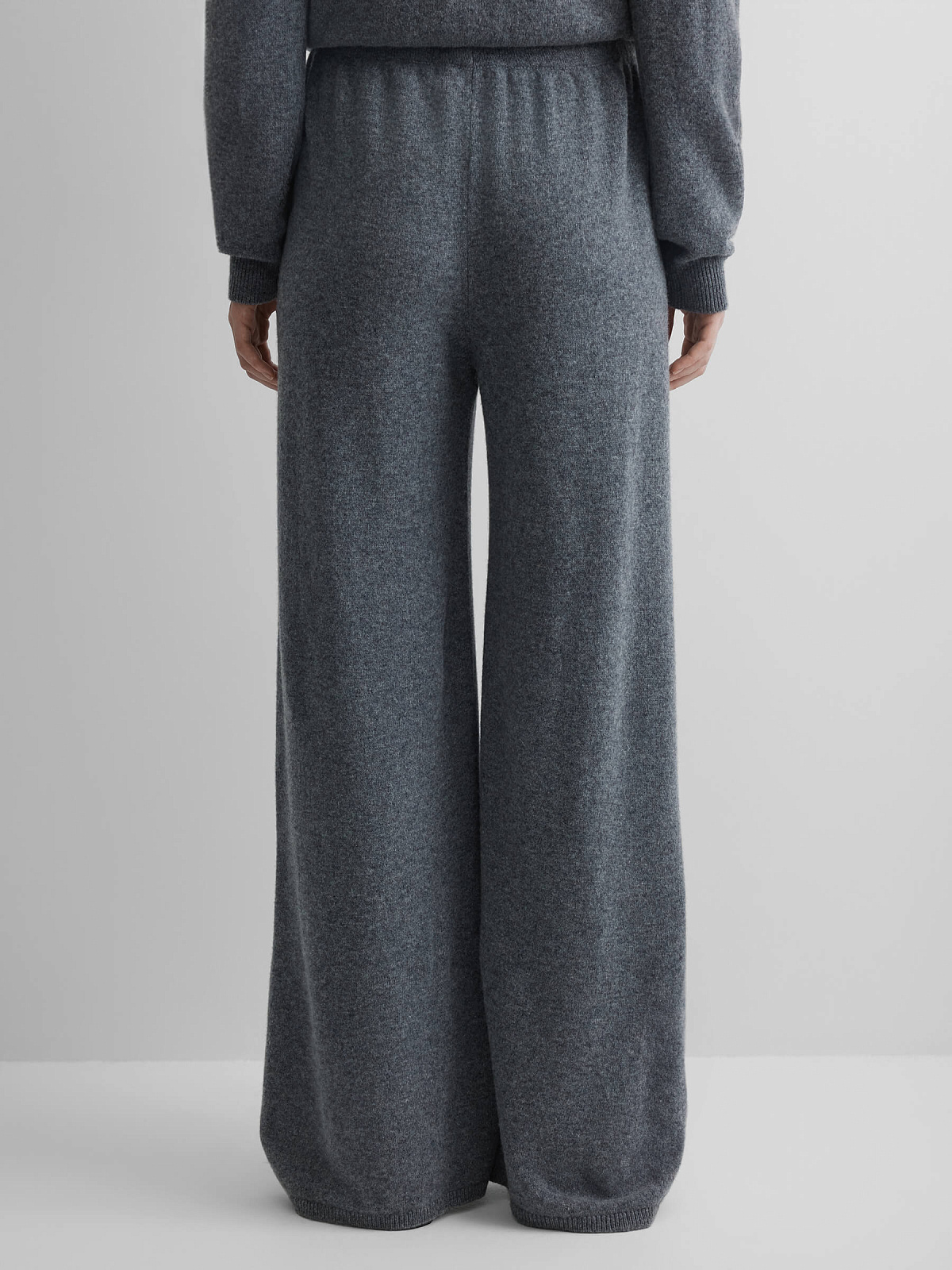 Брюки вязаные из 100% мериноса, серый