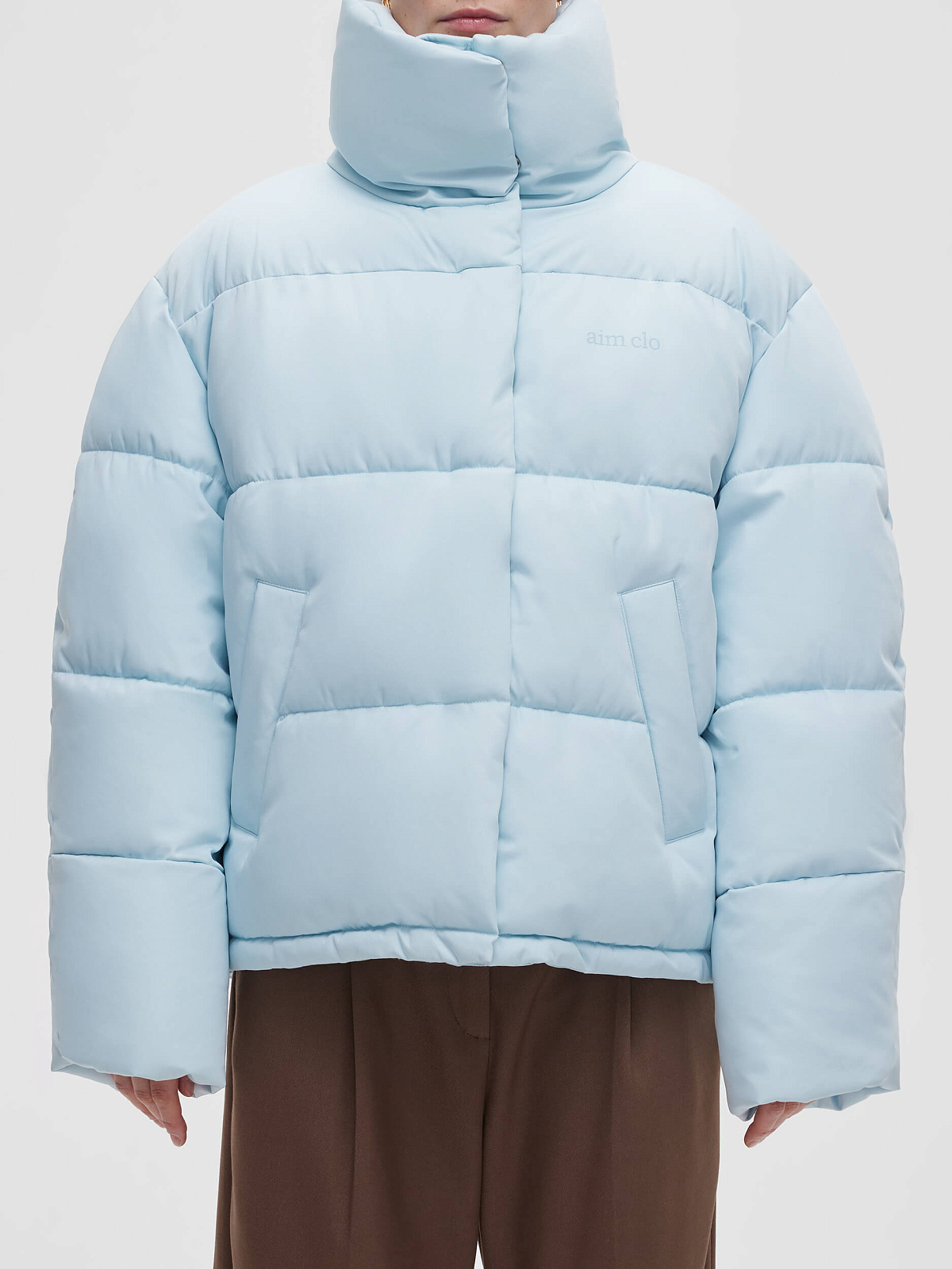 Куртка укороченная 016, голубой