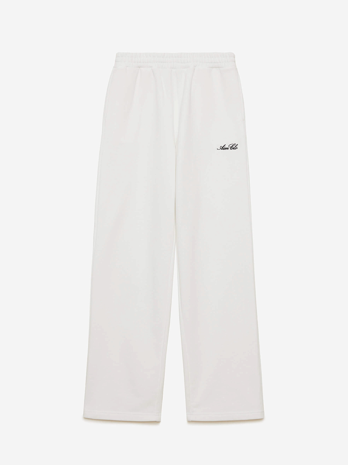 Брюки спортивные прямого кроя 0099, белый