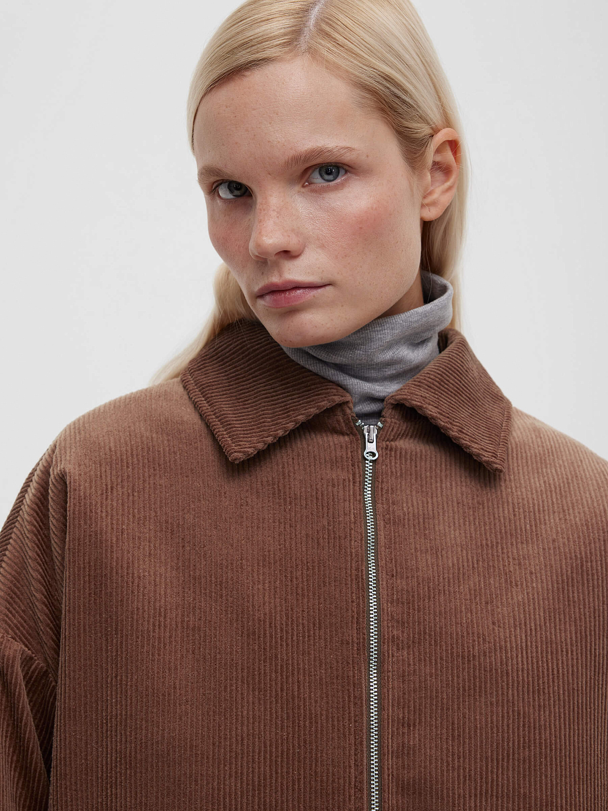 Куртка из вельвета 0161, песочный