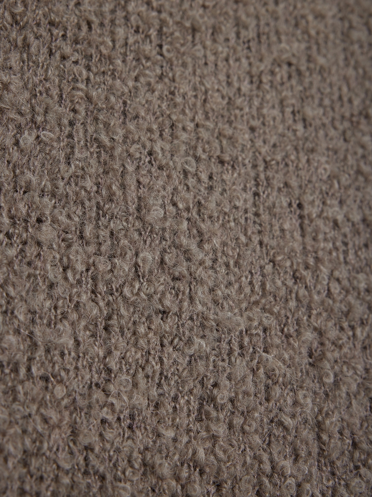 Юбка макси букле из альпаки и шерсти, бежевый