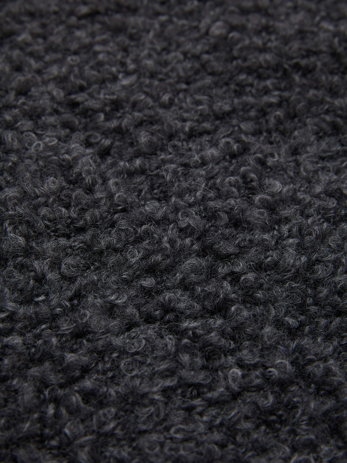 Джемпер удлиненный букле из альпаки и шерсти, серый