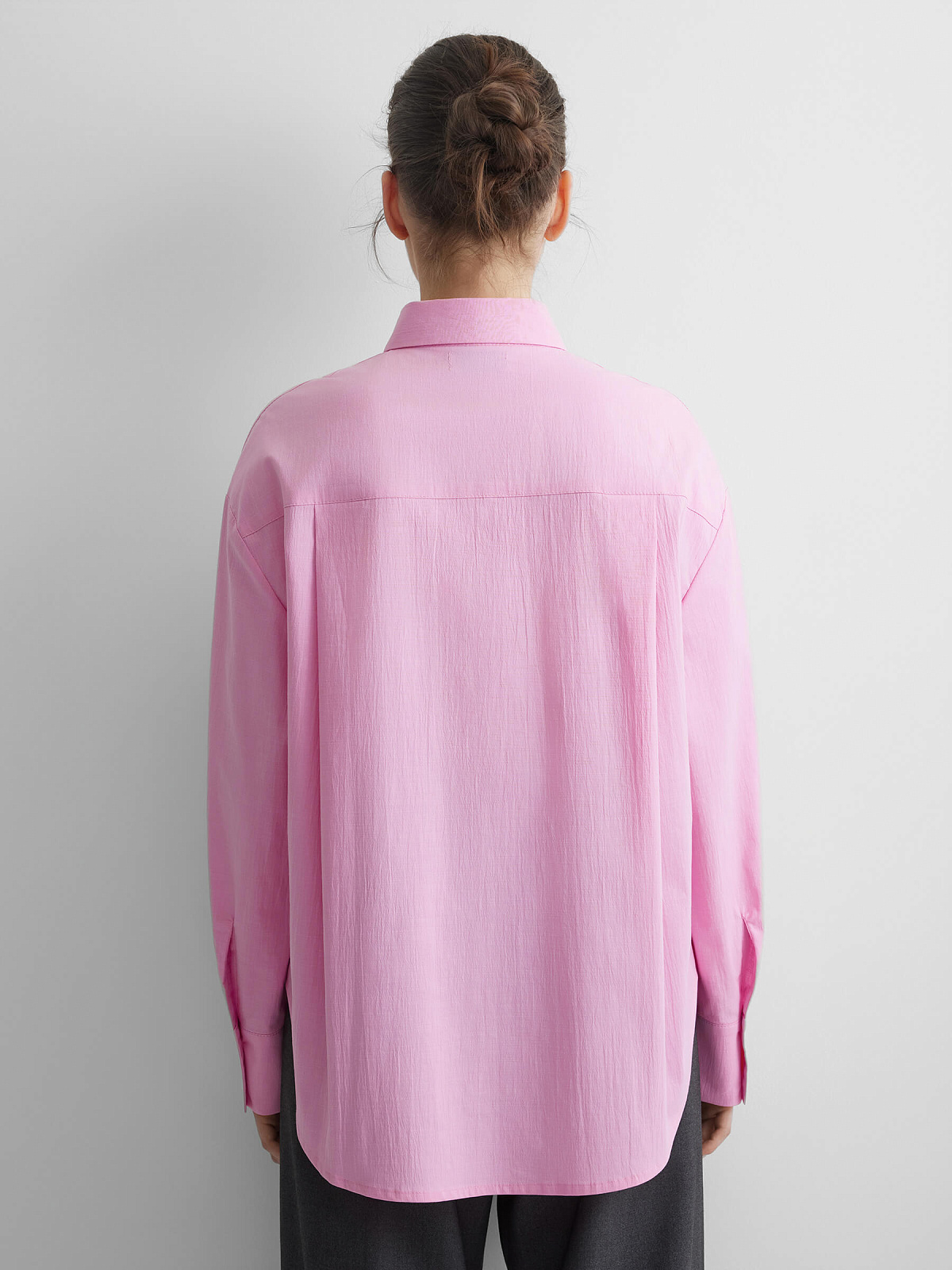 Рубашка свободного кроя 0221, розовый