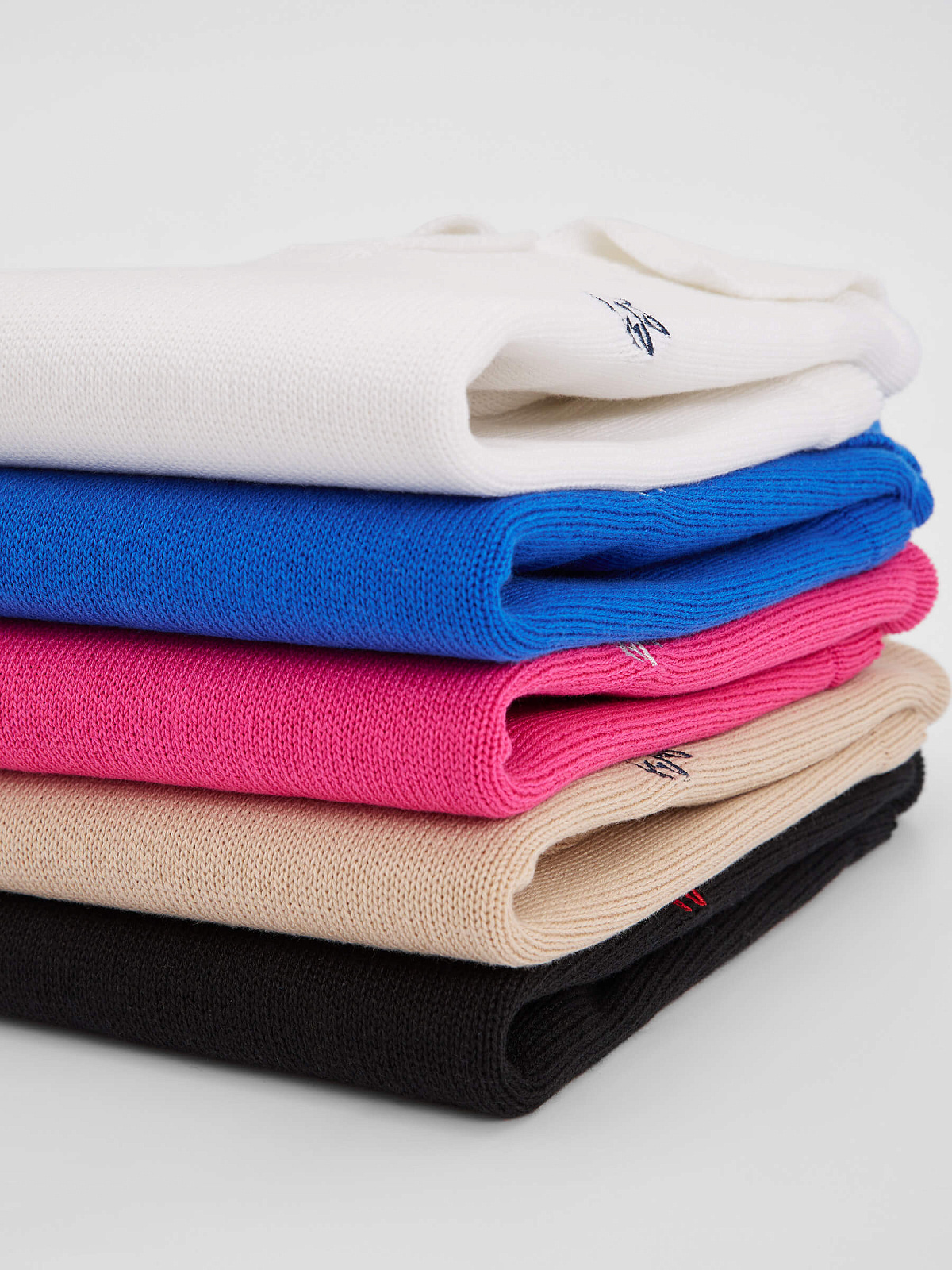 Поло с коротким рукавом из хлопка с вышивкой, белый