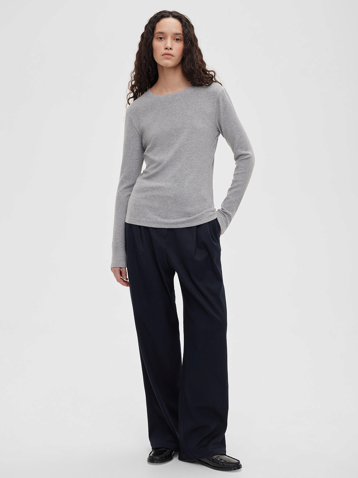 Лонгслив 0148, серый