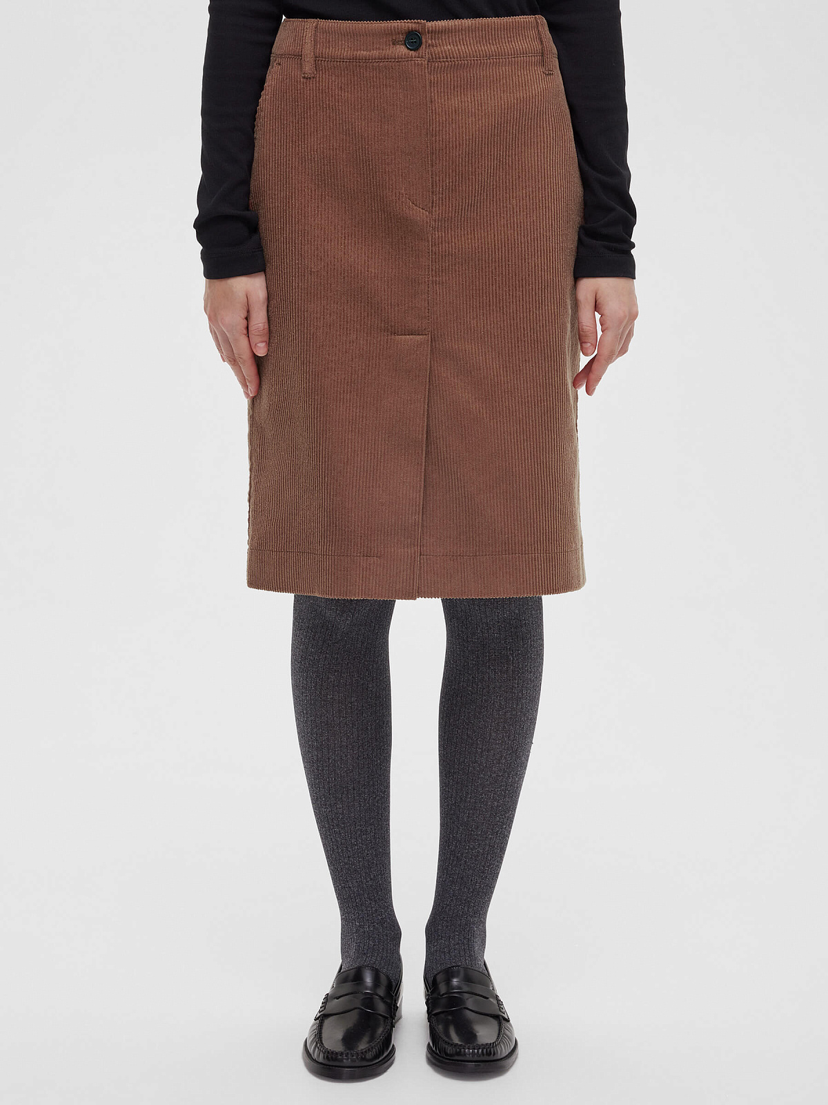 Юбка из вельвета 0158, песочный