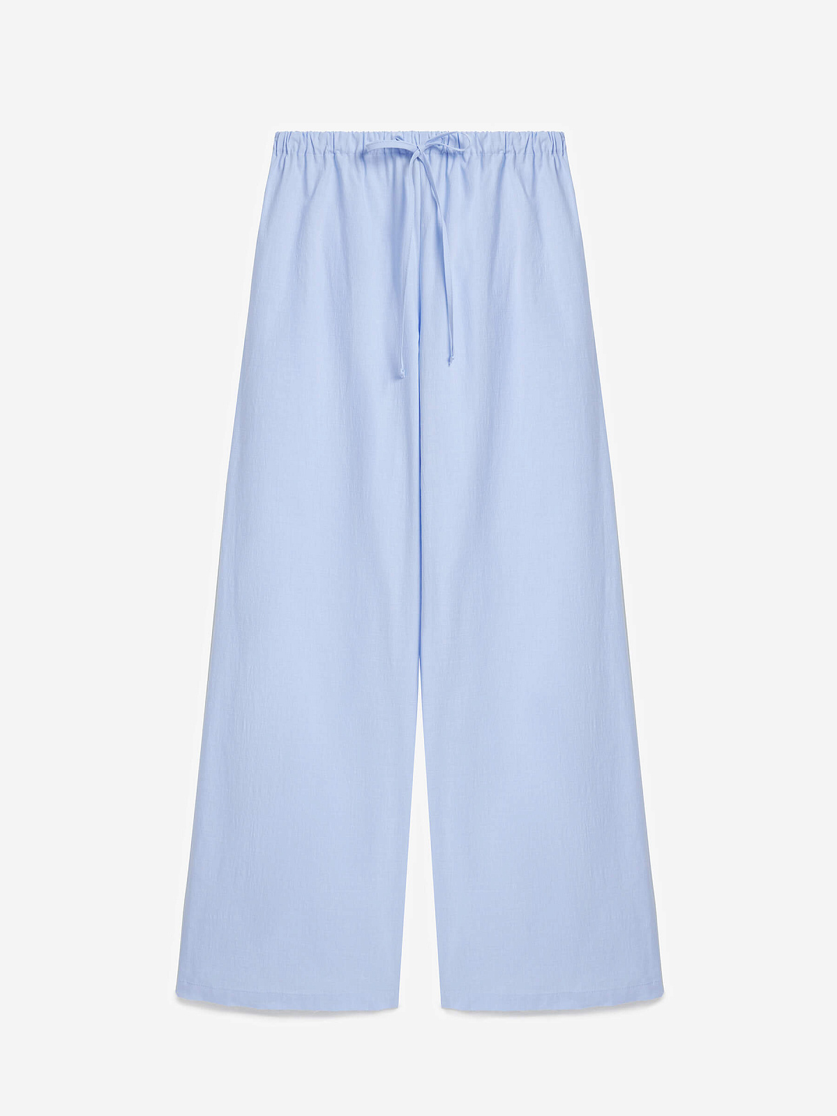 Брюки из хлопка 0199, голубой