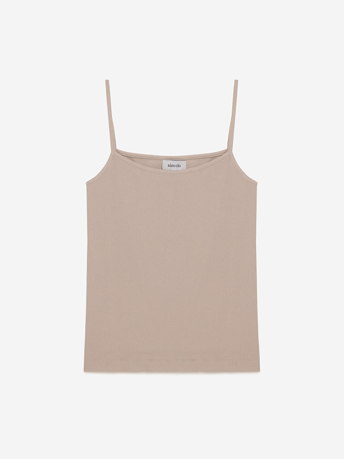 Майка на бретелях 0214, серо-бежевый