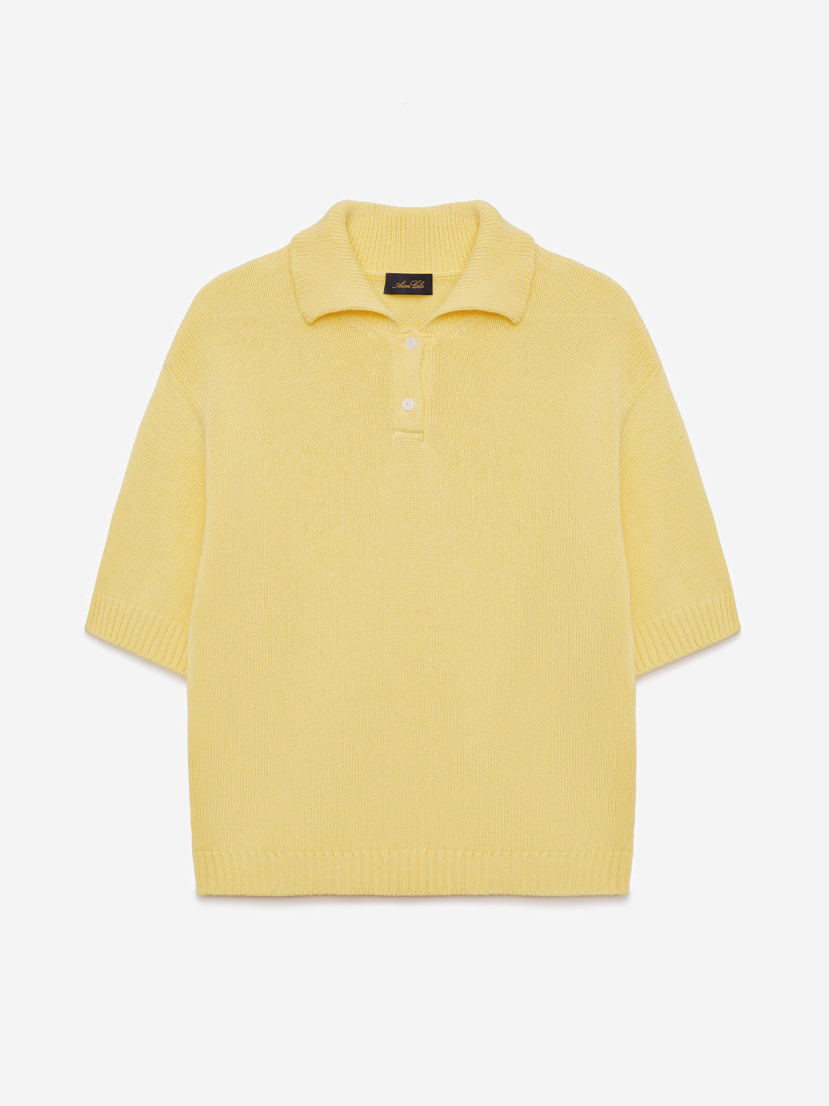Поло с коротким рукавом из хлопка, желтый